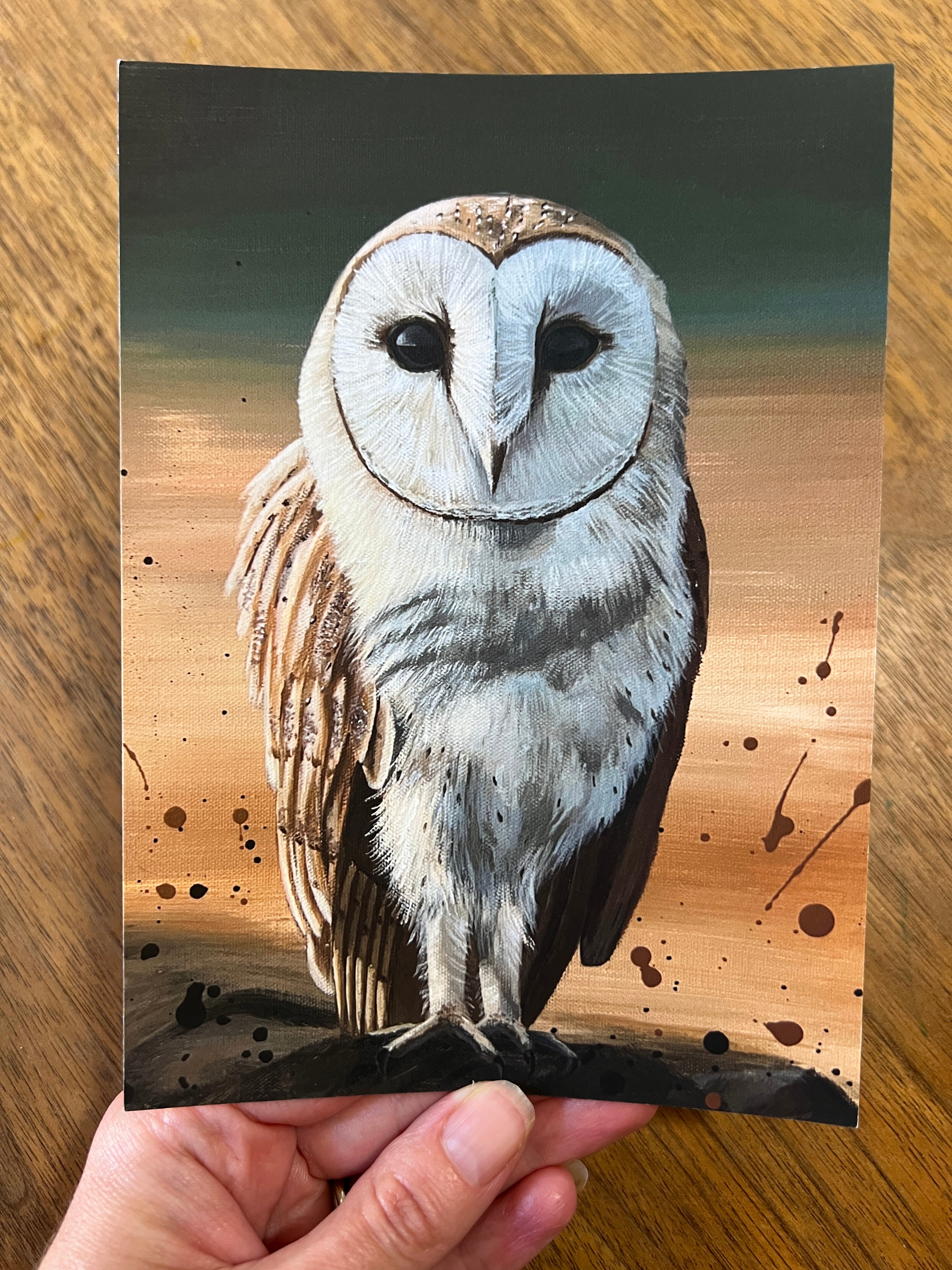 Mini Prints Barn Owl
