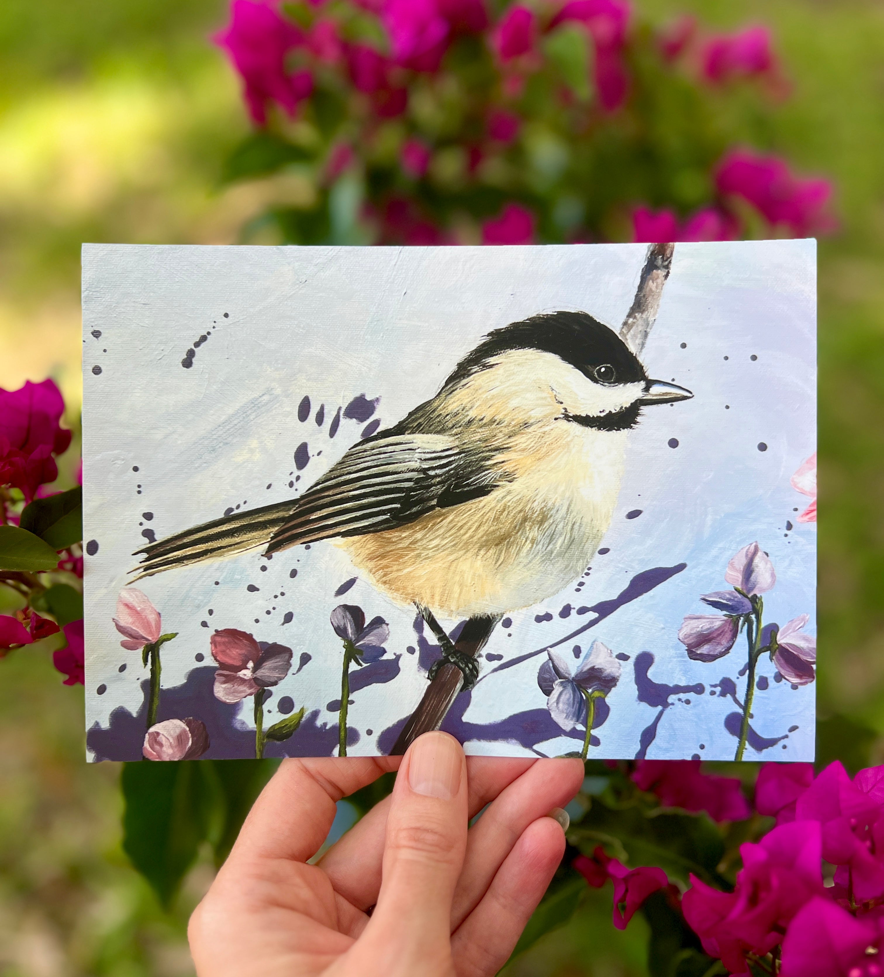 Mini Prints Chickadee