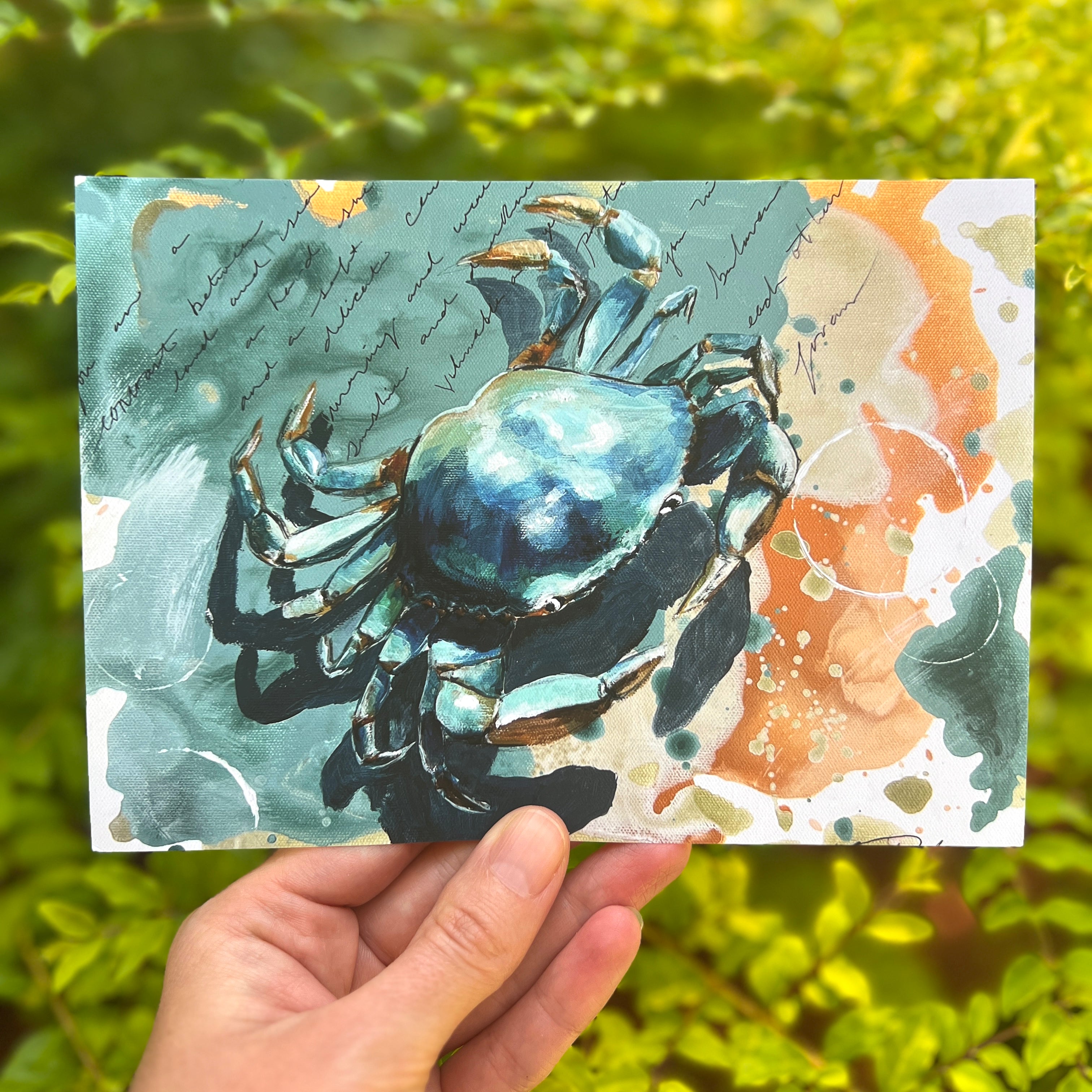Mini Prints Blue Crab