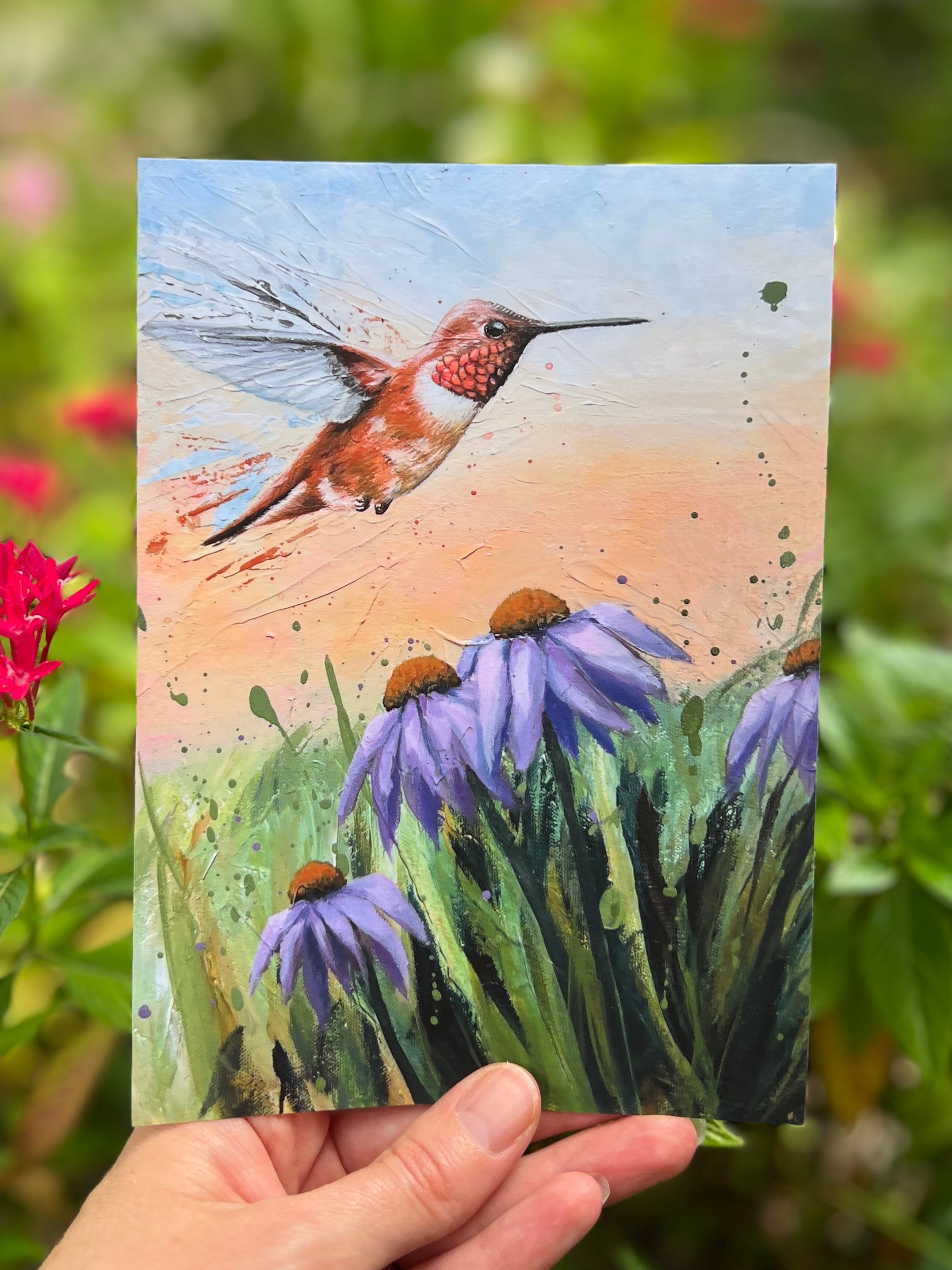 Mini Prints Hummingbird